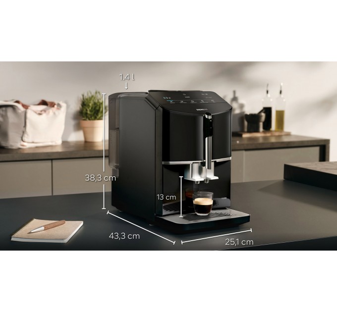 Кофемашина Siemens, 1.4л, черный