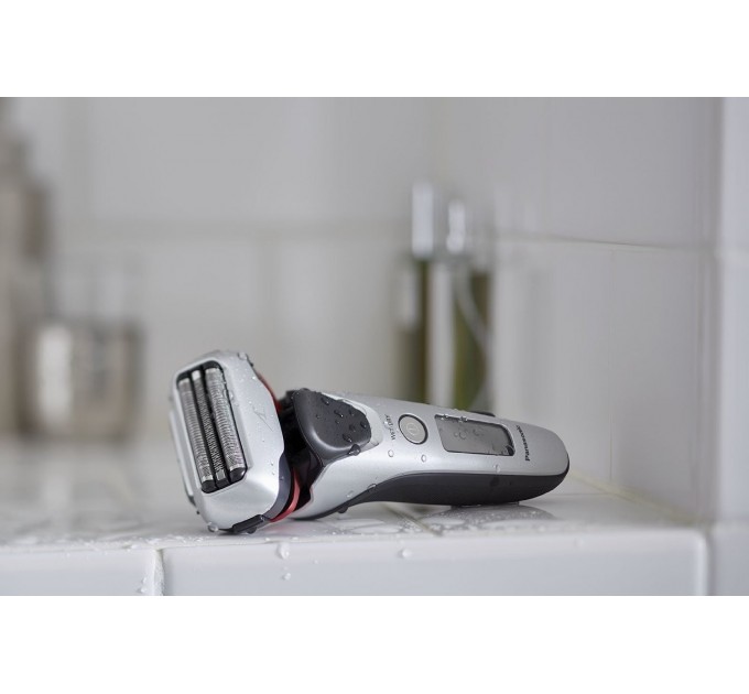 Бритва електр. Panasonic сіткова, 13000 об/хв, бритв.головок-3, Li-Ion, сух.+волог., тример, сірий