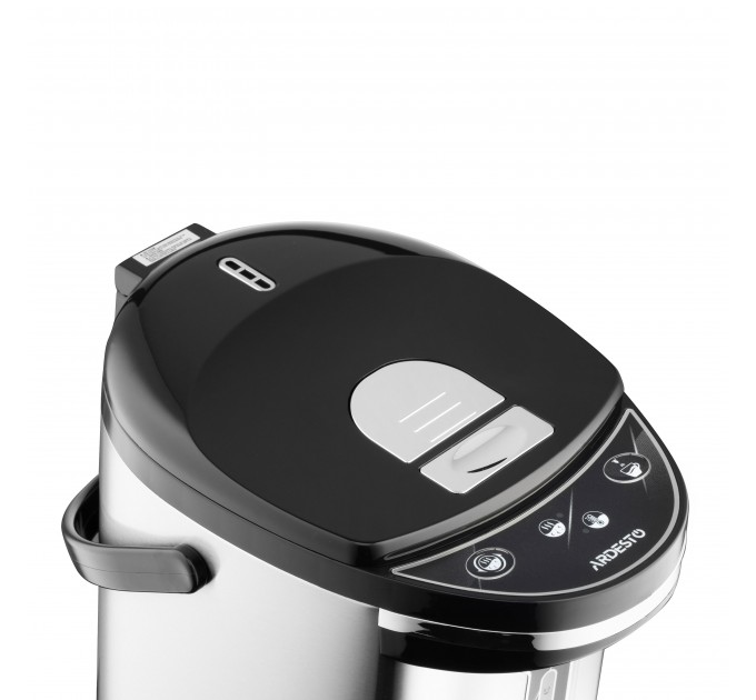 Термопот ARDESTO 5л, нержавіюча сталь+пластик, сіро-чорний