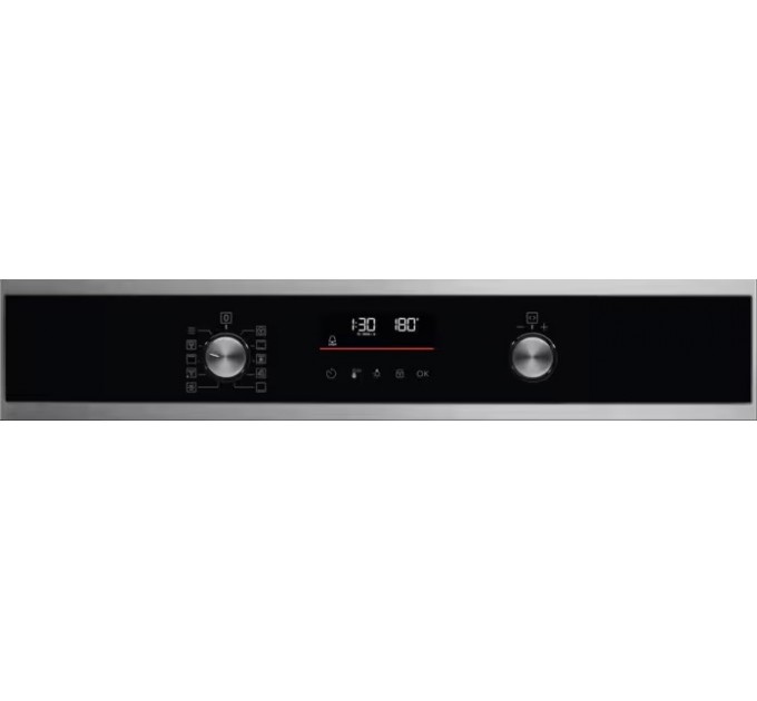 Духова шафа Electrolux електрична, 65л, A+, дисплей, конвекція, піроліз, телескопічні напрямні, чорний
