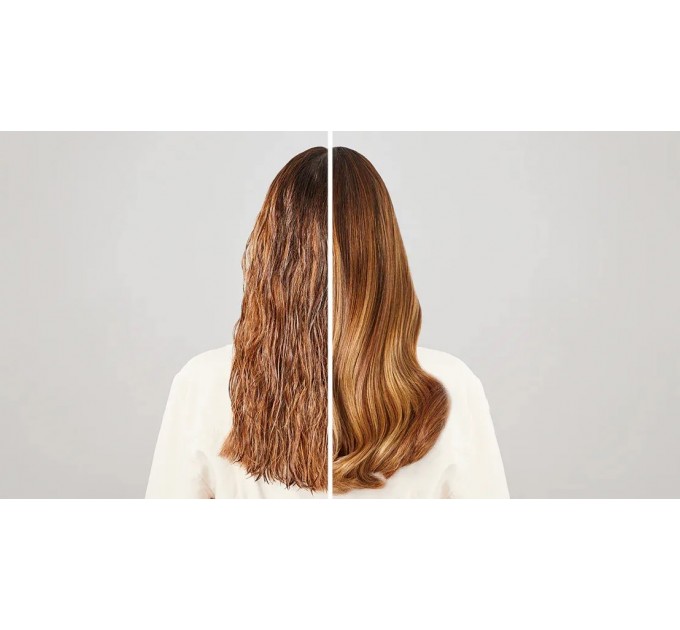 Фен-щетка Rowenta Reverso Dry&Brush 2в1, 1200Вт, режимов-3, иониз-я, хол. обдув, насадок-2, керамика, бело-золотистый