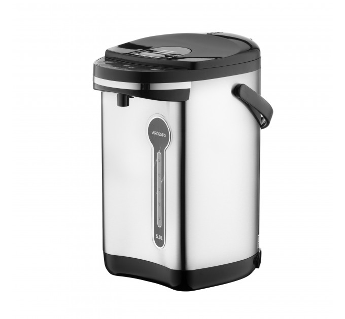 Термопот ARDESTO 5л, нержавіюча сталь+пластик, сіро-чорний