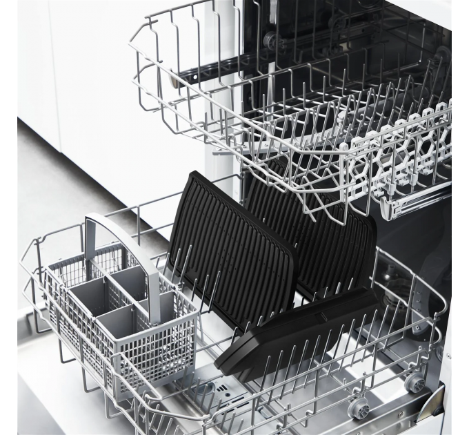 Гриль Tefal прижимной OptiGrill+ XL 2000Вт, темп. режимов-4, съёмные пластины, металл