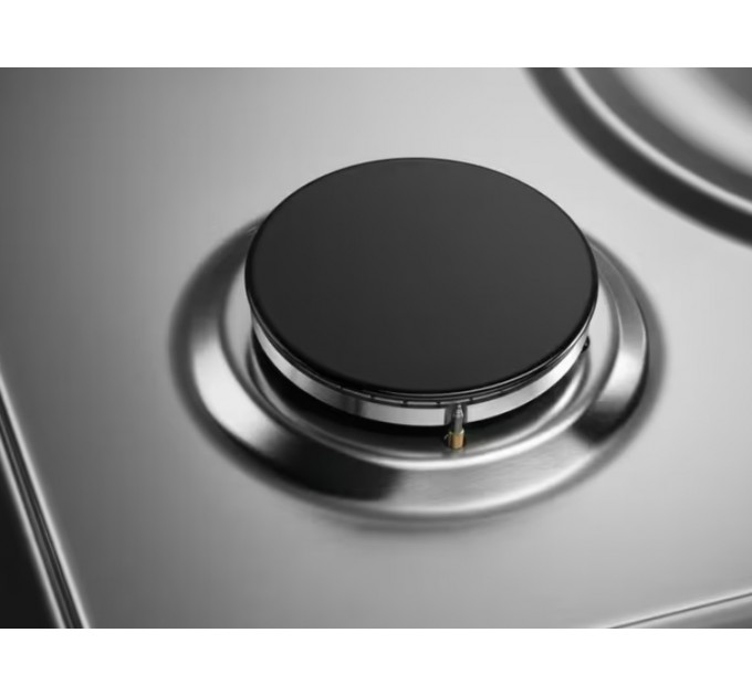 Варильна поверхня Electrolux газова, 30см, чавун, Доміно, нерж