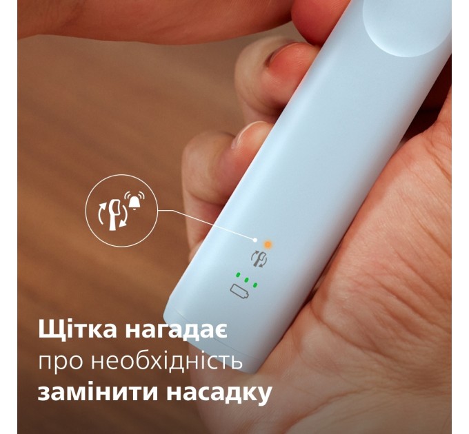 Щітка зубна електр. Philips, Sonicare 5300 Series, 62т. колив/хв, насадок-1, блакитний
