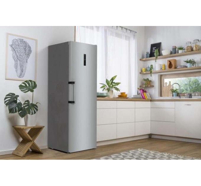 Морозильная камера Gorenje, 185.5x59.5х66.3, 280л, 1дв., A++, NF, диспл внешн., инвертор, матовый нерж