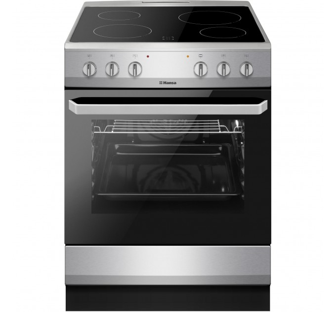 Плита Hansa електрична склокерамічна, 60х60см, 62л, нержавіюча сталь