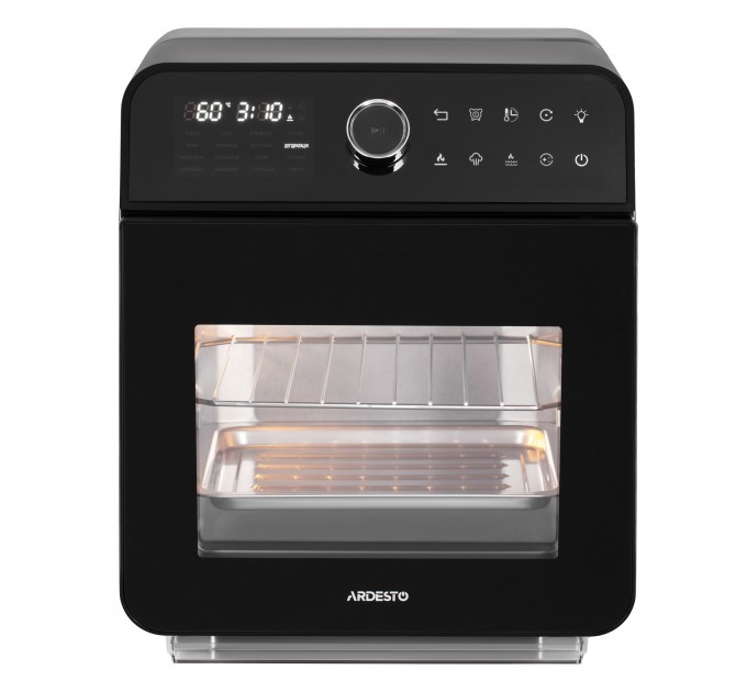 Мультипеч ARDESTO, 2250Вт, объем-15л, сенсорне керування, функция приготовления на пару, 40-220°C, метал/пластик, бело-черный