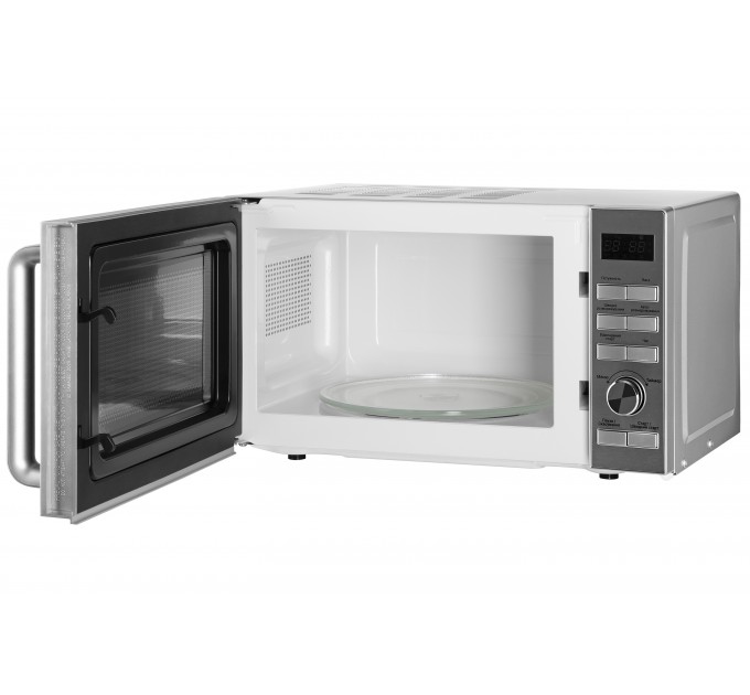 Мікрохвильова піч ARDESTO, 20л, електр.керув., 700Вт, дисплей, відкр.ручкою, сріблястий