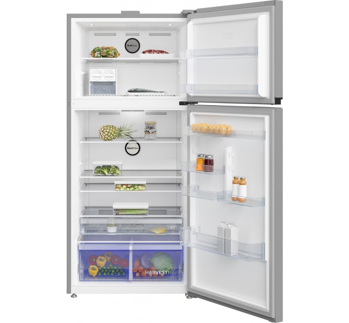 Холодильник Beko с верхн. мороз., 187x83.2х76.2, холод.отд.-465л, мороз.отд.-165л, 2дв., A++, SN-T, нерж