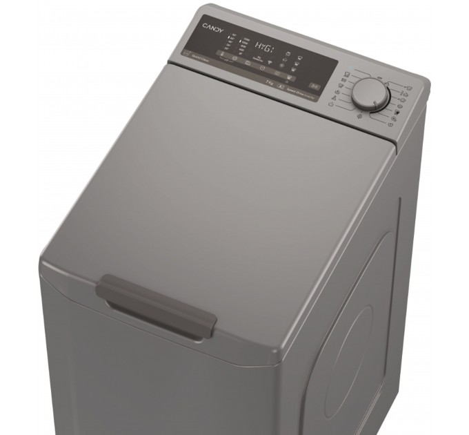 Стиральная машина Candy вертикальная, 7кг, 1200, A+++, 60см, дисплей, серебристый