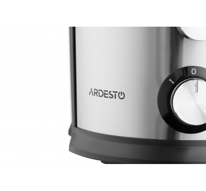 Соковыжималка ARDESTO центробежная 1100Вт, чаша-1л, пластик/металл, серебристо-черный