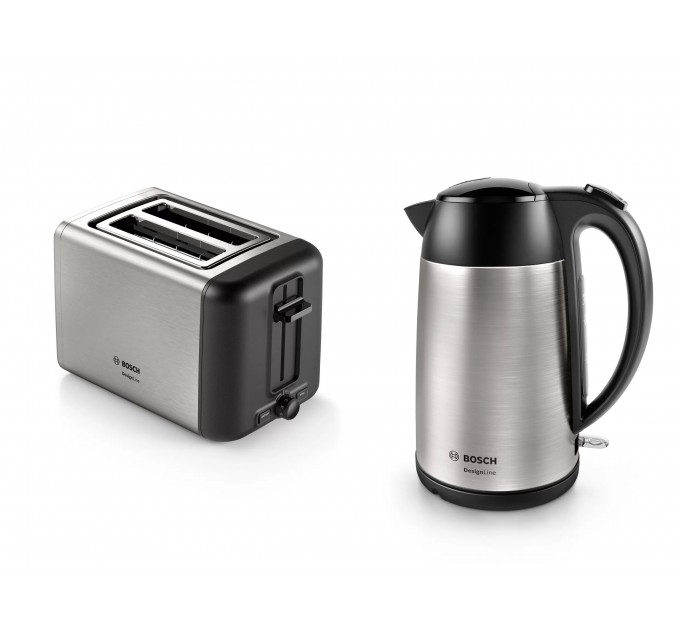 Электрочайник Bosch, 1.7л, металл, металл