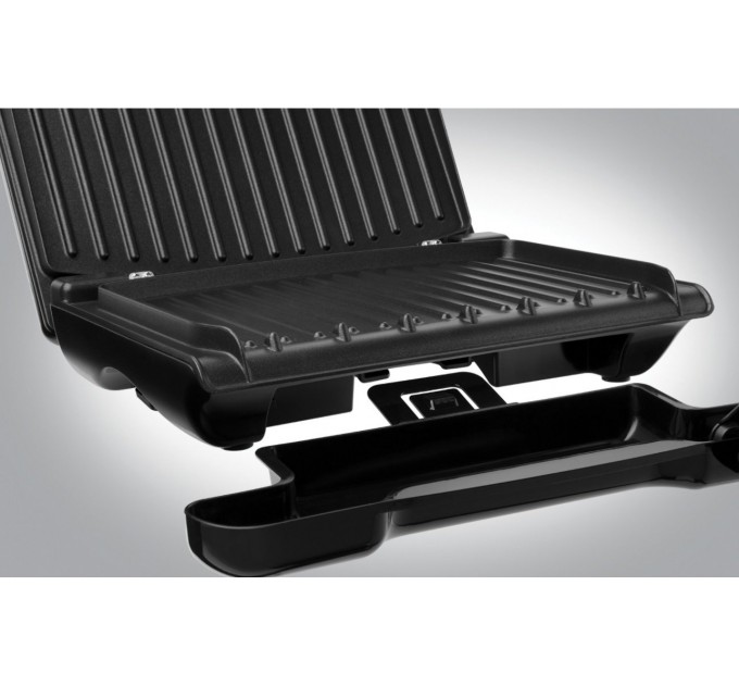 Гриль Russell Hobbs прижимной Family SteelGrill 1650Вт, темп. режимов-1, металл, крассно-черный