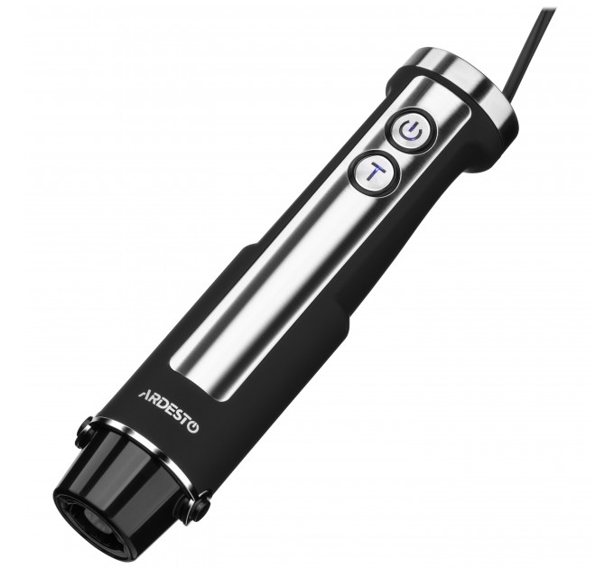 Блендер ARDESTO заглибний 1000Вт, 7в1, чаша-2000мл, насадка для нарізання кубиками, чорно-сріблястий