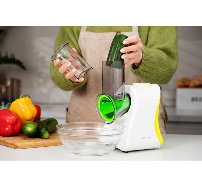 Мультирезка ARDESTO, 200Вт, 4 насадки, корпус-пластик, белый