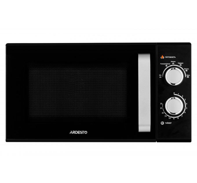 Мікрохвильова піч ARDESTO, 23л, мех.керув., 900Вт, відкр.ручкою, чорний