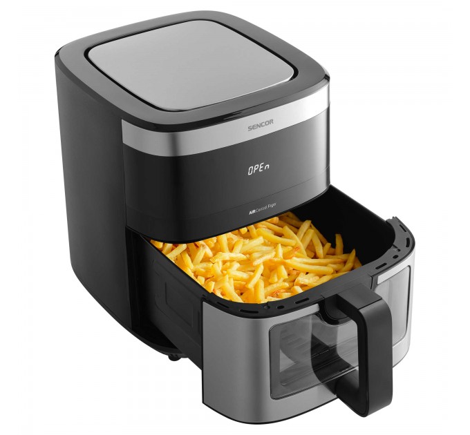 Мультипіч Sencor Vita, 1700Вт, чаша-9л, сенсорне керув., 7 програм, метал/пластик, з віконцем, сіро-чорний