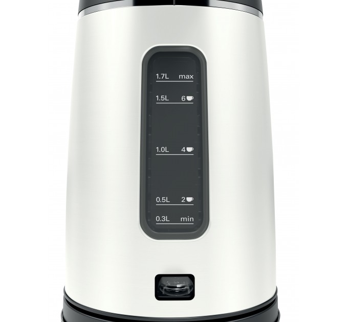 Электрочайник Bosch, 1.7л, металл, белый