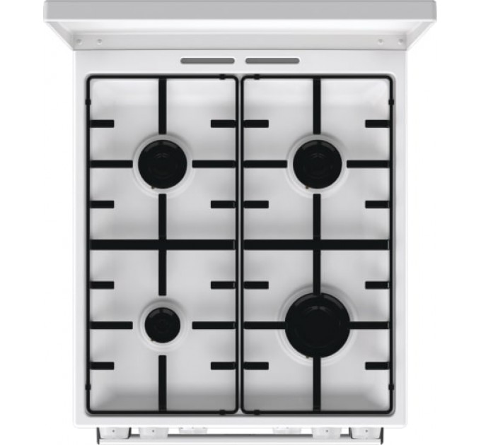 Плита Gorenje комби, 68л, 50x60см, эмалированные реш, с крышкой, белый