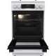 Плита Gorenje комби, 70л, 50x60см, дисплей, IconLed, чугун, белый