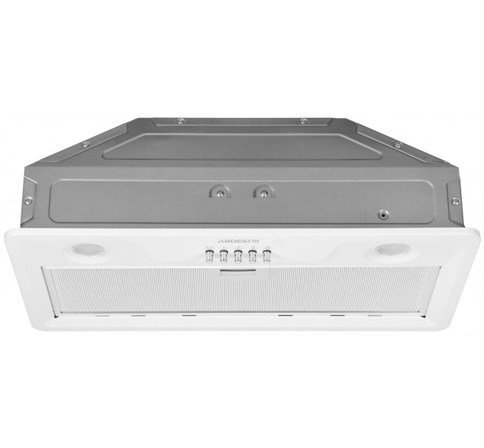 Вытяжка ARDESTO встраиваемая, 52см, 450м3ч, метал, 2х1Вт LED, кнопочное, белый