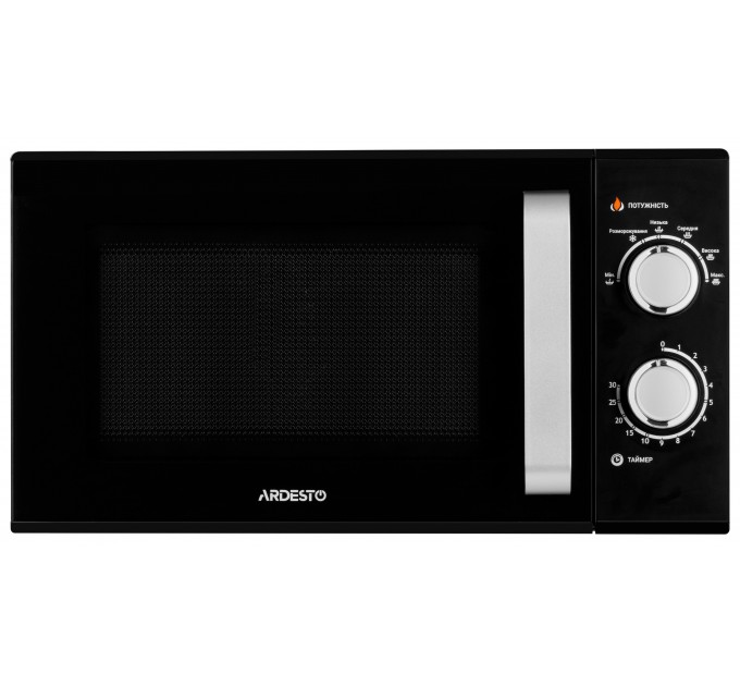 Мікрохвильова піч ARDESTO, 23л, мех.керув., 900Вт, відкр.ручкою, чорний