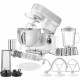 Кухонна машина Sencor 1200Вт, чаша-метал, корпус-пластик, насадок-19, білий