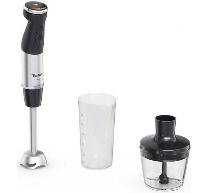 Блендер Tefal погружной Quickchef+ 1000Вт, 2в1, чаша-800мл, чопер-500мл, нержав-черный