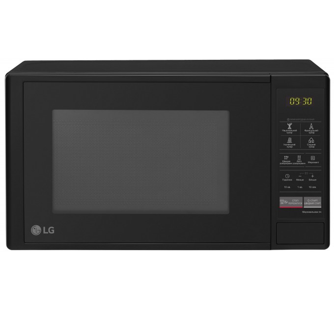 Микроволновая печь LG, 20л, электр. управл., 700Вт, дисплей, черный