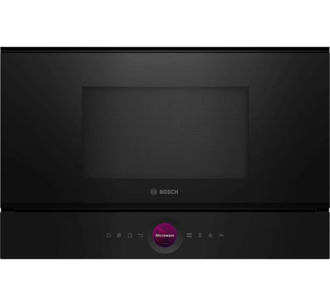 Мікрохвильова піч Bosch вбудовувана, 21л, електр. управл., 900Вт, дисплей, чорний