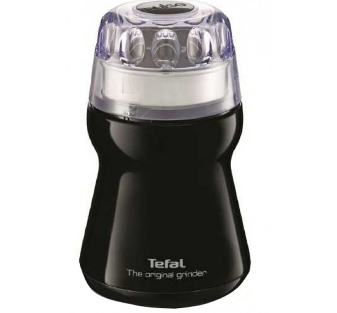 Кавомолка Tefal роторна The Original Grinder 180Вт, об'єм зерен-50г, пластик, чорний
