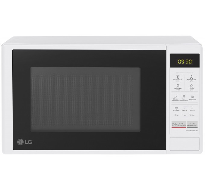 Микроволновая печь LG, 20л, электр. управл., 700Вт, дисплей, белый