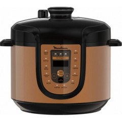 Мультиварка-скороварка Moulinex, 1000Вт, чаша-5л, сенсорне керув., метал/пластик, бронзово-чорний