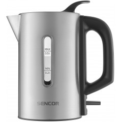 Електрочайник Sencor 0.5л, Strix, пластик, в комплекті 2 склянки + 2 ложки, нерж. сталь