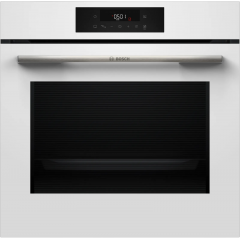 Духова шафа Bosch електрична, 76л, A, дисплей, конвекція, телескопічні направляючі (2 рівня), soft closing, білий