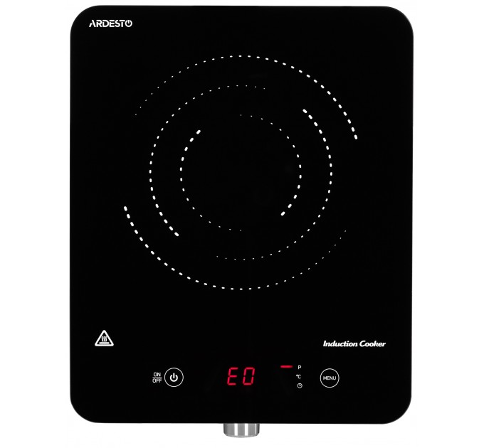 Плитка настільна ARDESTO індукційна, конфорок - 1 на 1.8кВт, керування - сенсорне, таймер, чорний