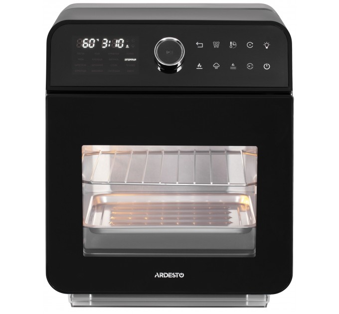 Мультипеч ARDESTO, 2250Вт, объем-15л, сенсорне керування, функция приготовления на пару, 40-220°C, метал/пластик, бело-черный