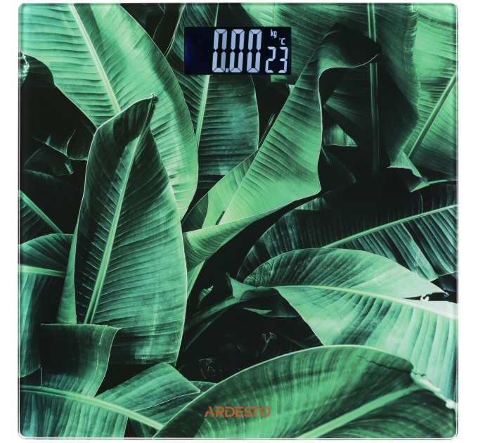 Весы ARDESTO напольные Leaves, 150кг, AAAx2 в компл, стекло, многоцветные