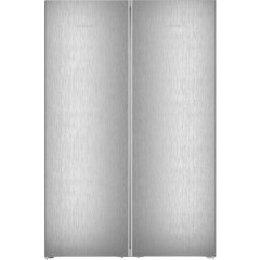 Холодильник Liebherr SBS, 185.5x119.4х67.5, холод.відд.-398л, мороз.відд.-271л, 2дв., F, NF, диспл внутр., сірий