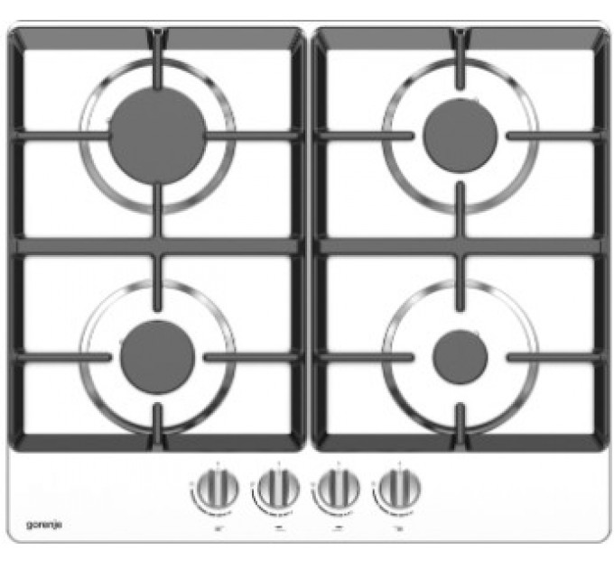 Варочная поверхность Gorenje газовая, 60см, чугун, газконтроль, нерж