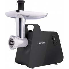 М'ясорубка Gorenje, 2000Вт, 2,6кг/хв, 2 решітки, пластик/метал, чорний