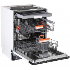 Посудомоечная машина ARDESTO встраиваемая, 15компл., А+++, 60см, дисплей, 3я корзина, гигиен.обработка, авт.откр.двери, черный