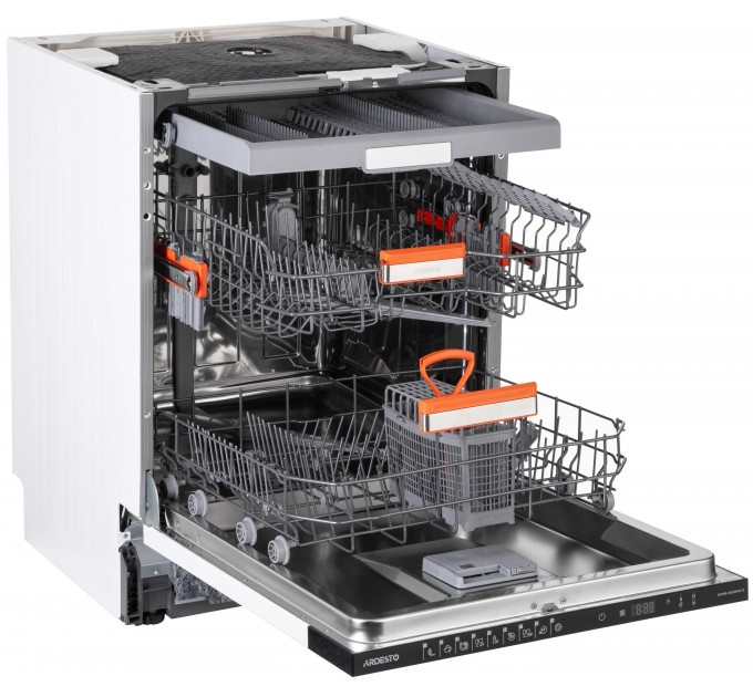Посудомоечная машина ARDESTO встраиваемая, 15компл., А+++, 60см, дисплей, 3я корзина, гигиен.обработка, авт.откр.двери, черный