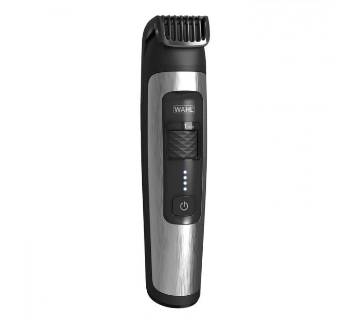 Триммер Wahl Aqua Trim для бороды, усов, тела, иннтим.зон , акум., роторный мотор, насадок-1, чехол, расческа, сталь, черн.