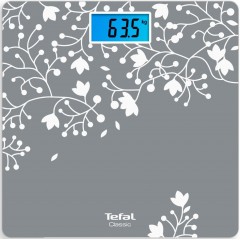 Весы Tefal напольные Classic Blossom, 160кг, AAAx2 нет в компл., стекло, серебро