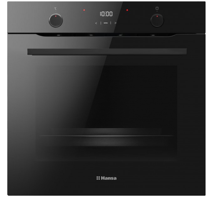 Духовой шкаф Hansa электрический, 77л, А, дисплей, конвекция, черный