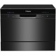 Посудомоечная машина Hansa настольная, 6компл., A+, 55см, дисплей, черный