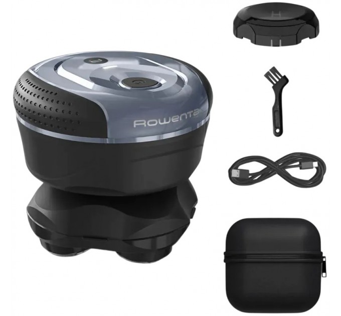 Бритва електр. для голови Rowenta роторна Gentle Bald, бритв.головок-5, Li-Ion, сух.+волог., чорно-синій