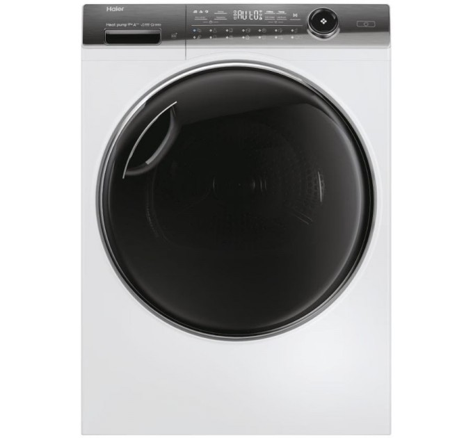 Сушильная машина Haier тепловой насос, 9кг, A+++, 59,5см, дисплей, пар, белый